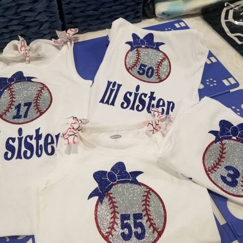 Little Sister Shirt, Baseball Tank, Baseball Apparel, Girls Baseball, Baseball Tanks, Baseball Sister, Baseball Tops, Baseball Girls, Sister Shirt