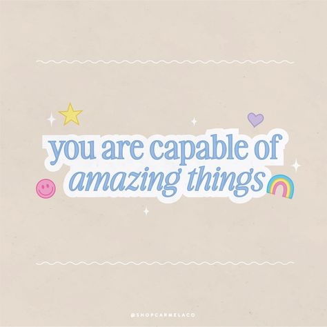 You are capable of amazing things 🤍🙂 #positivevibes #cuteillustration #positivity Positive Art, Cute Illustration, Positive Vibes, Amazing Things, Greeting Cards