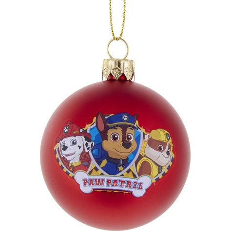 2.36" Paw Patrol Shatterproof Ball Ornament Paw Patrol Christmas Ornaments, Paw Patrol Ornaments, Red Ball Ornaments, Paw Patrol Christmas, Rubble Paw Patrol, Christmas Trees For Kids, Paw Patrol Characters, Unicorn Invitations, Paw Patrol Nickelodeon