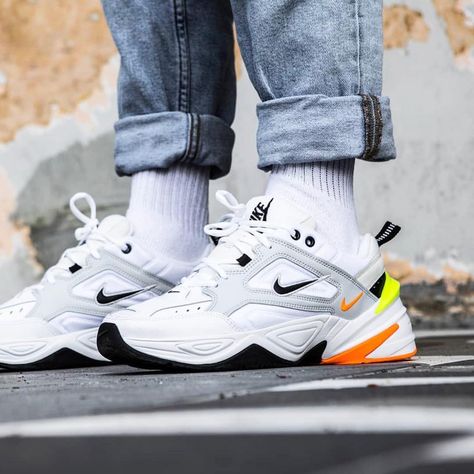 @nike M2K Tekno “Pure Platinum” Disponibili in store dal 39 al 46! #nike #m2k #m2ktekno #nicekicks #complexkicks #kicks0l0gy #kicksonfire… Nike M2k, Fun Shoes, Fashion Shoes Sneakers, Shoes Design, Mens Casual Dress Outfits, Spend Money, Dad Shoes, Mens Casual Dress, Chunky Sneakers