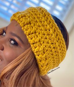 Chunky Crochet Ear Warmer, Crochet Chunky Headband, Fpdc Crochet Stitch, Crochet Ear Warmer Pattern, Chunky Yarn Crochet, Crochet Turban, Winter Hygge, Crochet Adult Hat, Crochet Hairband