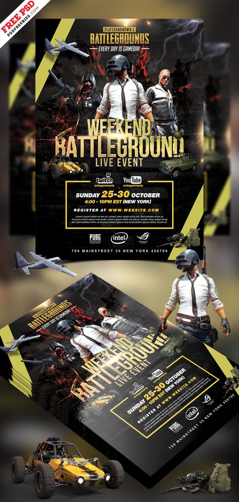 PUBG Tournament Flyer PSD Template Pubg Tournament Template, Bgmi Tournaments Poster, Pubg Poster Design, Bgmi Tournament Poster, Gaming Tournament Poster, Pubg Tournament Poster, Esports Tournament Poster, Gaming Poster Design, Game Banner Design