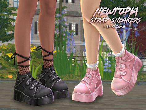 Public release: 12th October, 2023 Alt Shoes, Strap Sneakers, Cc Shoes, Sims 4 Anime, Sims 4 Dresses, Sims 4 Characters, Sims 4 Cc Packs, Sims 4 Cas, Cc Sims