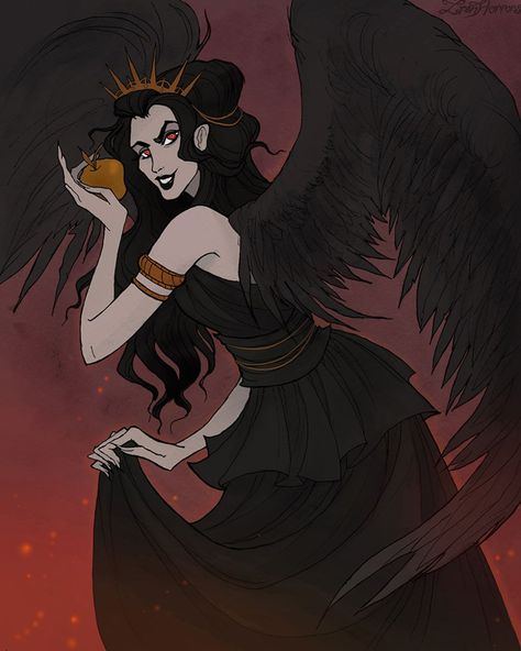 Eris is the Greek goddess of strife and discord 🍎 (Musi Discord Music, Description Instagram, Greek Goddess Art, Greek Gods And Goddesses, Greek And Roman Mythology, Greek Mythology Art, Triple Goddess, Mythology Art, Goddess Art