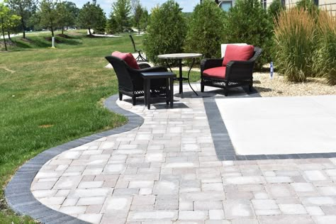 Patio Extension With Pavers, Extending A Patio With Pavers, Concrete Patio With Paver Extension, Extending Cement Patio With Pavers, Extending A Patio, How To Extend Concrete Patio With Pavers, Paver Extension Patio, Patio Extended With Pavers, How To Extend Patio With Pavers