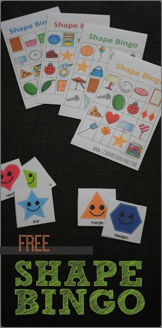 FREE Shape Bingo - fun shapes game will help kids go from knowing basic shapes to seeing them in the world around them. This is great for applying math for toddler, preschool, prek, kindergarten, and first grade. Shape Bingo, Bingo Games For Kids, Toddler Math, Shape Activities Preschool, Teaching Shapes, Math Activities For Kids, Prek Math, Shape Games, Shapes Preschool