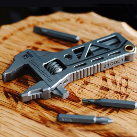 EDC Titanium Alloy Mini Adjustable Spanner Wrench Handle Rrepair Tools | eBay Hand Powered Tools, Edc Tools Gadgets, Adjustable Spanner, Mini Tools, Multitool Edc, Universal Wrench, Edc Carry, Edc Gadgets, Cool Gadgets For Men