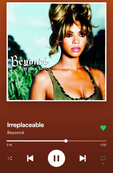 B Day. Beyonce. Irreplaceable, the song of a #girlboss generation. You must not know 'bout me...  Seriously, though, for the men here... All we have to do is say "yes." Don't you ever get to thinking you're irreplaceable. You got us all twisted. Everything you own in a box to the left. Yes, B. We all feel you hard on this one. B Day Beyonce, Irreplaceable Beyonce, Beyonce Irreplaceable, Tier Ranking, Spotify Aesthetic, Hey Siri, Playlist Spotify, Music Appreciation, Mood Songs