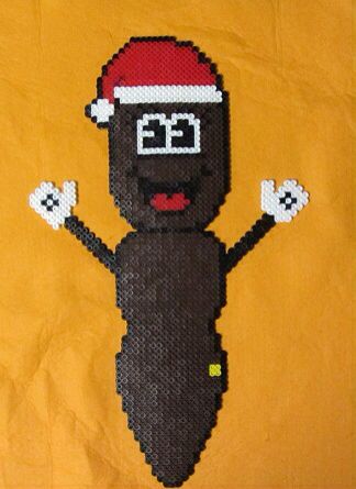 Mr hanky South Park perler Mr Hankey, Melted Bead Crafts, Melty Bead Designs, Easy Perler Bead Patterns, Hama Beads Design, Perler Bead Templates, Diy Perler Bead Crafts, Flower Pot Crafts, 8 Bits