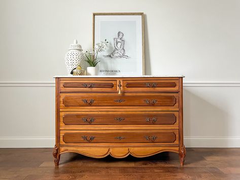 This amazing Antique 1800's French Marble Top Dresser/ Entryway Console is ready for a new home. It features gorgeous original oak, beautiful original white marble top, and original hardware! This solid wood dressers will provide a one-of-a-kind elegance to your space.  51w 22d 34.25h SHIPS FREE TO MOST ZIP CODES* This item is available for local pick up or shipping. Shipping is FREE to most areas. Please contact us PRIOR to check out and provide your zip code to confirm FREE shipping.  We provide nationwide shipping. Shipping includes delivery to first floor. Drivers work solo. It is required that the client provides assistance with delivery as pieces are delicate it is best to avoid unnecessary stress to antique pieces. If you can not assist and require a 2 person delivery please contact Dresser Entryway, Marble Top Dresser, Wood Dressers, French Dresser, Solid Wood Dresser, Zip Codes, Entryway Mudroom, Entryway Console, Crystal Lake