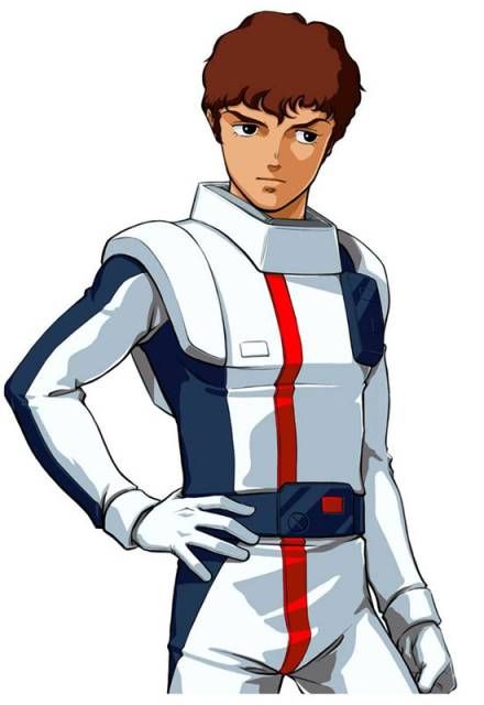 Amuro Ray (アムロ・レイ Amuro Rei) sometimes referred to as The White Devil by ZEON is a 29 year old Newtype from the Earth Federation (American Side 7). Is a mobile suit pilot for the Earth Federation and is the pilots the new prototype MS the RX-93 v Gundam NU. The RX-93 v features new psycho frame technology. Mobile Suit Pilot, Evangelion Pilot Suit, Gundam Amuro, Mobile Suit Gundam Art, Gundam Pilot, Amuro Ray Gundam, Gundam Characters, Earth Federation, Pilot Outfit