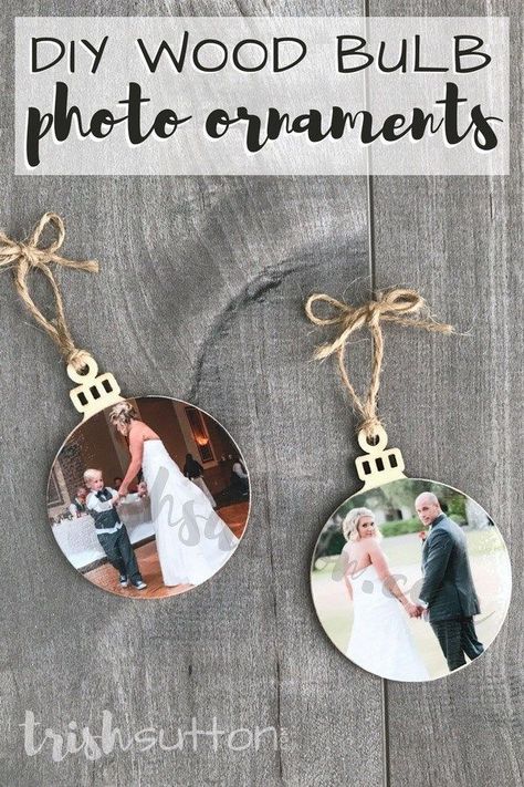 Every year my little guy makes his Auntie a Christmas ornament. This year he chose one of his favorite memories from the past year to share on a wood bulb. Class Ornaments, Bulb Photo, Lds Decor, Diy Photo Ornaments, Picture Christmas Ornaments, Homemade Christmas Ornaments Diy, Ornaments Diy Kids, Picture Ornaments, Diy Christmas Ornaments Easy