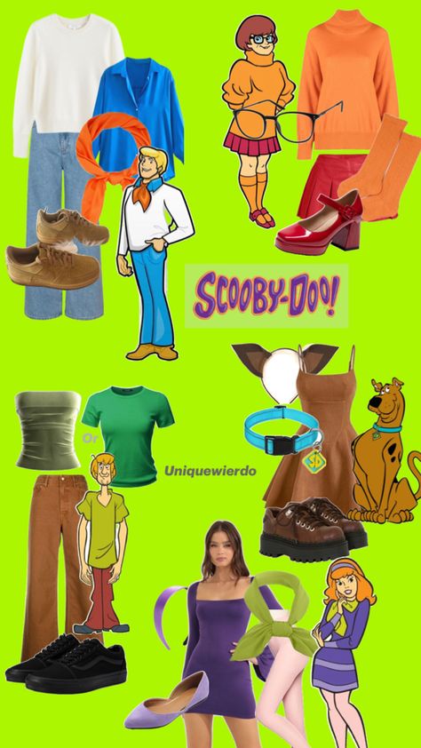 Scooby Doo Halloween Costumes, Scooby Doo Costumes, College Costumes, Scooby Doo Halloween, Movie Halloween Costumes, Food Costumes, Couples Halloween Outfits, Halloween Costume Outfits, Group Costumes