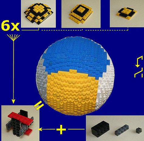 Bram's sphere skinned Lego Sphere, Building Techniques, Lego Instructions, Lego Design, Lego Technic, Lego Building, Cool Lego, Lego Creations, A Word