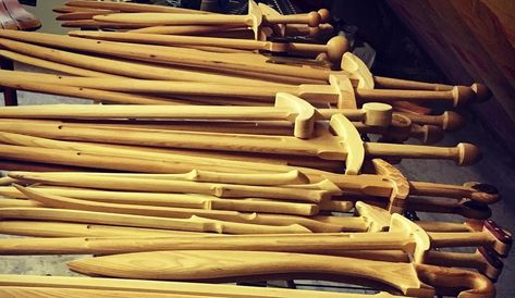 Wooden Swords Diy, Wooden Swords, Wooden Knife, Archery Bows, Hickory Wood, Training Equipment, Wood Toys, Book Ideas, Simple Pleasures