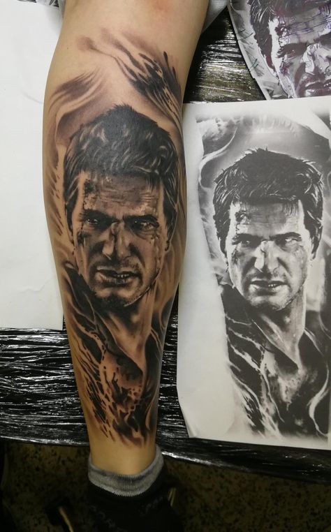 Uncharted 4 Tattoo, Uncharted Tattoo, Pinky Tattoo, West Coast Tattoo, Savage Tattoo, Drake Tattoos, Uncharted Drake, Rock Tattoo, Fan Tattoo