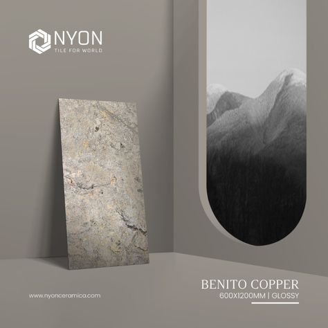 Series :
Benito Copper
.
.
Size :
600x1200mm
.
.
Finish :
Glossy
.
.
.
#Nyon #NyonCeramica #600x600mm #600x1200mm #300x600mm #800x800mm #800x1600mm #luxurytiles #renovation #newtilescollections #architecture #luxuriousbrand #brandedtiles #tilesmanufacturer #premiumtiles #tilesofindia #ceramicworld #ceramiccity #homerenovations #localforvocalindia #madeinindia #ceramichub #morbi #gujarat #india Ceramic Tiles Social Media Post, Ceramic Social Media Post, Photoshop Poster Design, Interactive Web Design, Photoshop Poster, Wall Tiles Design, Ecommerce Design, Roofing Sheets, Tile Companies