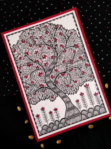 Madhubani Painting Tutorial, Madhubani Paintings Peacock, Mithila Painting, Madhubani Paintings, Paintings Tutorials, Easter Coloring, Easter Coloring Pages, Madhubani Art, Indian Folk Art