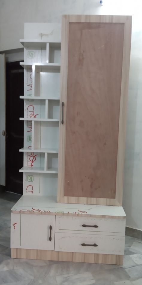 Dresing Tebal Design Modern New Model, Dresing Tebal, Shelf Designs For Hall, Manoj Tiwari, Purple Interior Design, Dressing Table Mirror Design, Kitchen Wardrobe Design, Tea Table Design, Wooden Wardrobe Design