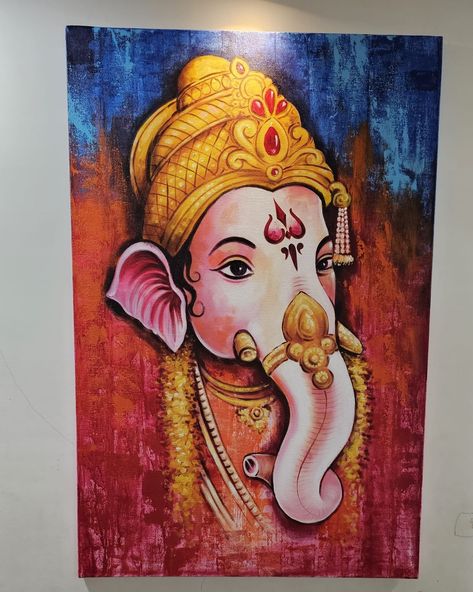 Canvas Watercolor Painting, Lord Painting, Ganesh Painting, Paintings Beautiful, Human Painting, Canvas Watercolor, Andrew Loomis, Art Goals, Doddle Art