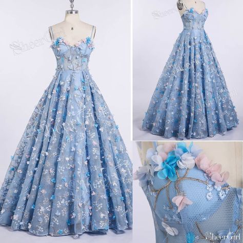 Casual Satin Dress, Sky Blue Ball Gown, Alice In Wonderland Costume Ideas, Wonderland Costume Ideas, Hoco Dress Ideas, Alice In Wonderland Costumes, Alice In Wonderland Outfit, Debut Dresses, Quinceanera Themes Dresses