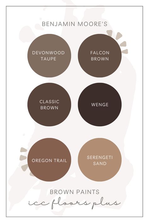 Classic Brown Benjamin Moore, Brown Coordinating Colors, Natural Brown Paint Colors, Brown Tone Paint Colors, Painted Brown Interior Doors, Brown Interior Design Kitchen, Best Brown Paint Colors Benjamin Moore, Benjamin Moore Dark Neutrals, Kitchen Wall Colors With Brown Cabinets Paint Colours