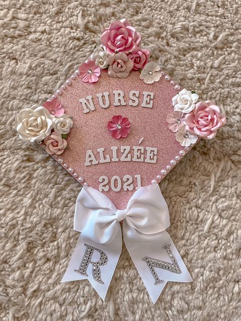 Graduation cap designs, graduation picture, graduation party decor, graduation decorations, graduation cap design ideas, graduation cap decoration idea, nurse grad cap, nurse graduation decoration, nurse grad cap decoration ideas, nurse cap, nurse graduation ideas Nurse Grad Caps Decoration, Graduation Cap Designs Nursing Lpn, Cap Decoration Graduation Nurse, Nurse Grad Cap Decoration, Simple Nursing Graduation Cap, Registered Nurse Graduation Cap, Nurse Cap Ideas, Oncology Nurse Graduation Cap, Cma Graduation Cap Ideas