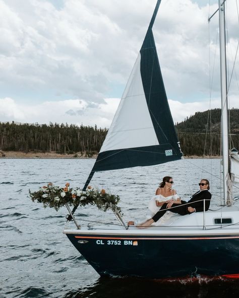 Candlelit Picnic, Sailboat Elopement, Sailboat Wedding, Dillon Colorado, Italy Vibes, Breckenridge Wedding, Lake Como Wedding, European Destination, Western Aesthetic