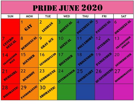 pride June calendar 2020 pride month lgbt+ Pride Month Calendar, Lgbt Comic, Lgbt Pride Quotes, Pride Month 2023, Lesbian Love Quotes, I Love Coffe, Lgbt Culture, June Calendar, Lgbtq Quotes