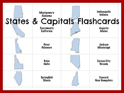 free states and capitals flashcards - Learning States and Capitals with Family Game Night! State Flashcards Free Printable, State Capital Flashcards Free Printable, 50 States And Capitals, Mini Classroom, Family Flashcards, Learning States, Spanish Flashcards, States Capitals, Spanish Practice