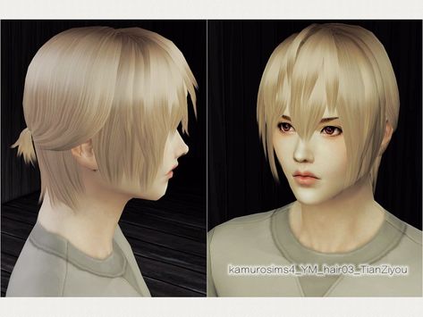 6colors Found in TSR Category 'Sims 4 Male Hairstyles' Anime Style Hair, S4cc Hair, Male Ponytail, Asian Sims, Ryoba Aishi, Man Ponytail, Sim4 Cc, Ts4 Hair, Mods Sims 4