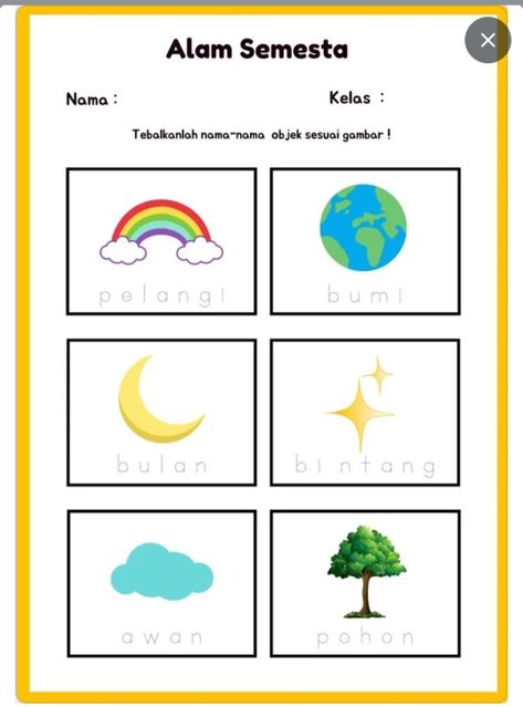 Tema Gejala Alam Untuk Tk, School Kids Activities, Pastel Background Wallpapers, Kids Worksheets Preschool, Name Inspiration, Math Activities Preschool, Learning Science, Pastel Background, Baby Store