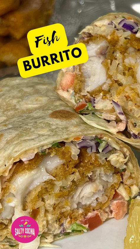 Lobster Burrito Recipe, Fish Burrito Recipe, Fish Burritos, Healthy Shrimp Burrito, Burrito Ideas, Old Bay Shrimp Burritos, Fish Burrito, Baja Shrimp Burrito, Burrito Recipes