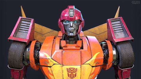 Transformers Hot Rod, Hot Rod Transformers, Bumblebee Movie, Transformers Design, Small Head, Transformers Characters, Transformers Art, Zbrush, Hot Rod