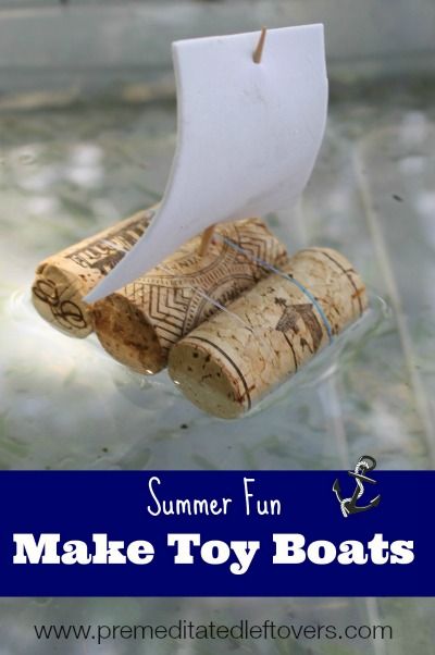 3 ways to make toy boats with kids using corks, foil, and plastic straws. Making toy boats that floats is a fun summer activity! DIY craft idea. Fun and educational arts and crafts project for kids. Diy Toy Boats That Float, Toy Boats, Make A Boat, Trendy Toys, Summer Fun For Kids, Toy Boat, Fun Summer Activities, Homemade Toys, Summer Activity