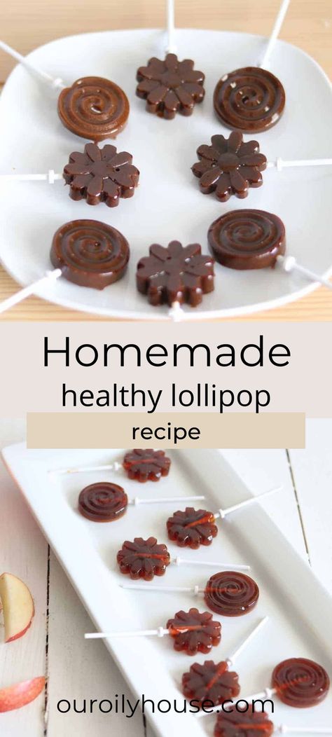 Healthy Lollipops, Healthy Candy Recipes, Sugar Free Hard Candy, Homemade Lollipops, Hard Candy Recipes, Lollipop Recipe, Healthy Candy, Diy Snacks, Sugar Free Candy