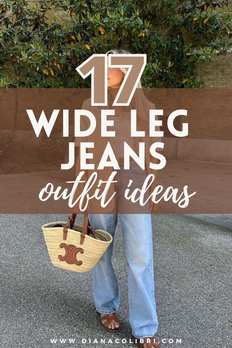 Wide Leg Jeans Outfit Ideas 2024 Outfit Ideas For Women, Styling A Wide Leg Jean, Wide Leg Jeans Outfit Summer Plus Size, Autumn Outfits Wide Leg Jeans, Autumn Jeans Outfits 2024, Wide Leg Jeans Outfits Summer, Wide Leg Pants Outfit Denim, Jean Fall Outfits Casual, Loose Fitting Jeans Outfit