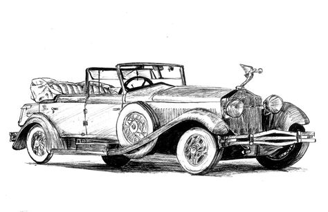 Vintage Car drawing, sketch Pen & Ink Car Pencil Drawing, Vintage Cars Drawing, Car Ink Drawing, Car Pen Sketch, Vintage Car Drawing, Vintage Car Sketch, Vintage Car Drawing Pencil, Car Drawing Pencil, Pen Art Work