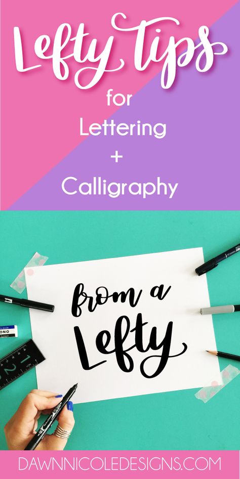 Lefty Tips for Hand Lettering and Calligraphy Hand Lettering Ideas, Left Handed Calligraphy, Calligraphy Strokes, Hand Lettering 101, Writing Hand, Hand Lettering For Beginners, Hand Lettering Worksheet, Learn Hand Lettering, Calligraphy I