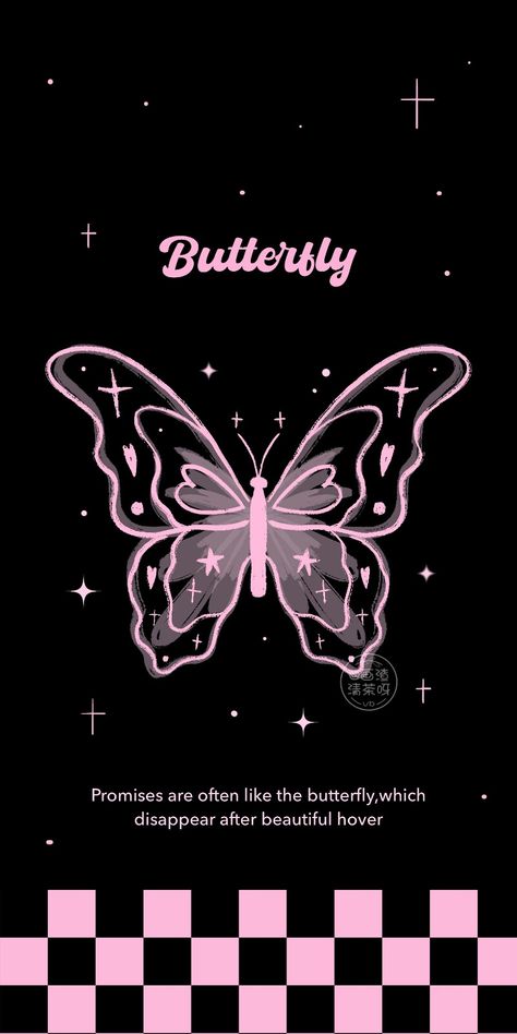 from: 莓尤奈心 Butterfly Wallpaper Black, Pink And Black Wallpaper, Iphone Wallpaper Classy, Cocoppa Wallpaper, Lines Wallpaper, Simple Phone Wallpapers, Abstract Art Wallpaper, Cute Simple Wallpapers, Hello Kitty Iphone Wallpaper