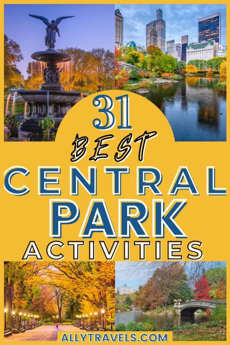 Map Of Central Park, Central Park Activities, New York Trip Planning, Central Park Fall, Nyc 2023, Park Activities, Nyc Places, Nyc Family, York Things To Do