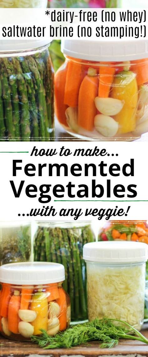 Learn to make fermented vegetables with any veggie, from homemade sauerkraut to probiotic pickled veggies. A super easy recipe (and tips) will have you fermenting quickly and preserving probiotic goodies without fuss. || Eat Beautiful | fermented vegetables | homemade sauerkraut | no stamp | salt brine no whey | #ferment #sauerkraut #pickles #veggies #easyrecipe Fermented Vegetables Recipes, Salt Brine, Making Sauerkraut, Eat Beautiful, Fermented Veggies, Homemade Sauerkraut, Brine Recipe, Fermentation Recipes, Vegetable Medley