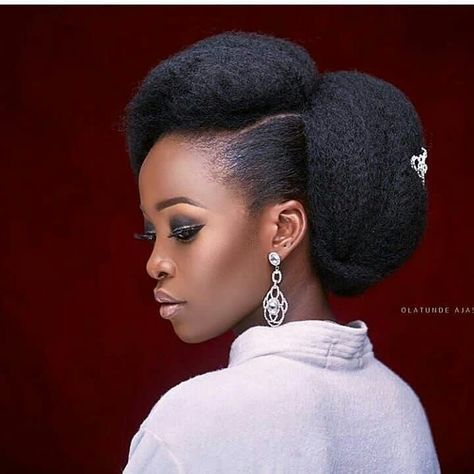 Afro Wedding Hairstyles, Hairstyling Tips, Natural Bridal Hair, Natural Hair Pictures, Natural Hair Wedding, Black Wedding Hairstyles, Natural Wedding Hairstyles, Natural Hair Bride, Natural Hair Updo