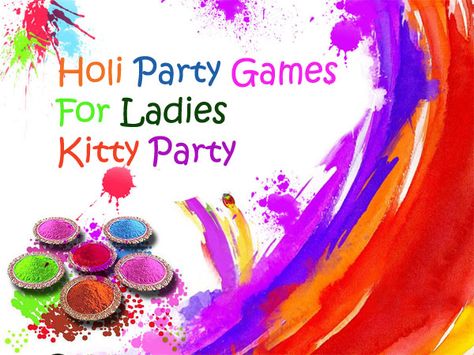 Check out these 20 best Holi Games For Ladies Kitty Party. Holi Games can turn your kitty party into a fun and laughter blaster. Holi theme kitty party games. Kitty Party Invitation, Holi Games, Rustic Graduation Party Decorations, Superhero Birthday Party Favors, Party Invitation Ideas, Ladies Kitty Party Games, Party Games For Ladies, Holi Theme, Kitty Party Themes