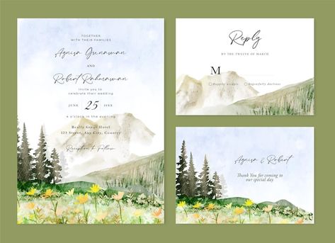 Mediterranean Wedding Invitations, Creative Wedding Invitations Design, Mediterranean Wedding, Creative Wedding Invitations, Watercolor Sunset, Etsy Ideas, Wedding Invitation Card, Watercolor Wedding Invitations, Wedding Invitation Sets