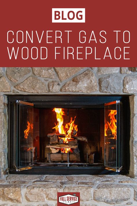 Converting a gas fireplace to wood burning is a frequent service performed by the Sweeps at Full Service Chimney in Kansas City. Click the learn link to learn how we do it! How To Build A Wood Burning Fireplace, Wood Burning Insert Fireplace, Wood To Gas Fireplace Convert, Diy Wood Burning Fireplace, Convert Wood Fireplace To Gas, Converting Wood Fireplace To Gas, Vent Free Gas Fireplace Rustic, Turning Wood Burning Fireplace To Gas, Propane Fireplace Indoor