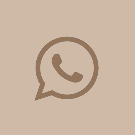 Apps Asthetics Brown, Whatsapp Brown Logo, Asethic Icons For Apps, Brown Whatsapp Icon, Soft App Icons, Vintage Icons For Apps, Soft Brown Icons, Whatsapp Icon Aesthetic, Brown Icons For Apps