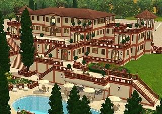 Mod The Sims - Villa Leopolda Villa Leopolda, Most Luxurious Houses, Coolest Houses, Abused Child, Sims 4 Modern House, Small House Blueprints, Building A Small House, Luxurious Houses, Big Mansions