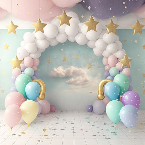 Baby Birthday Background, Birthday Background Decoration, Baby Photo Background, Picture Overlay, Baby Birthday Backdrop, Shower Interior, Classic Background, Background For Kids, Baby First Birthday Themes