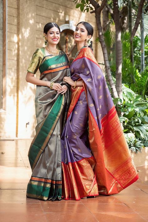 Regal Saree, Indian Closet, South Indian Bride Saree, Bride Saree, Blue Blouse Designs, Saree Kanchipuram, Kanjeevaram Sarees, Saree Ideas, Lehenga Saree Design